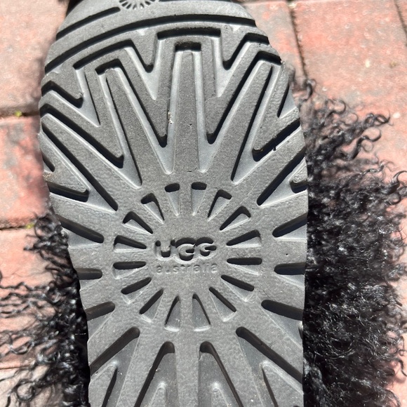 UGG Mongolian Fur Mid-Calf Boots Size 7 - Picture 5 of 7